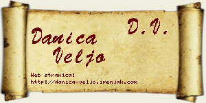 Danica Veljo vizit kartica